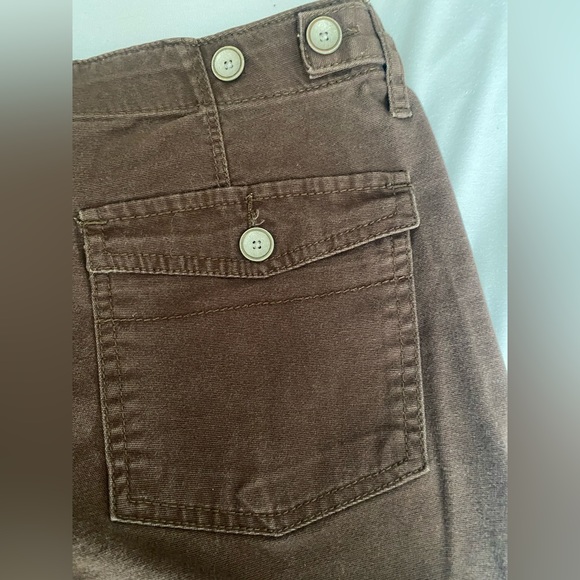 Lee comfort waistband stretch brown capris cargo pants - Picture 7 of 11